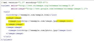 Añadir imágenes en el Sitemap