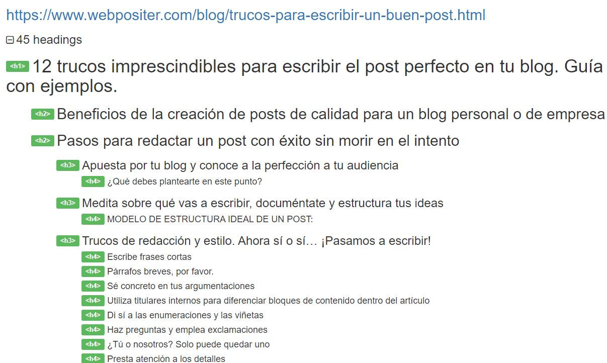 view document outline